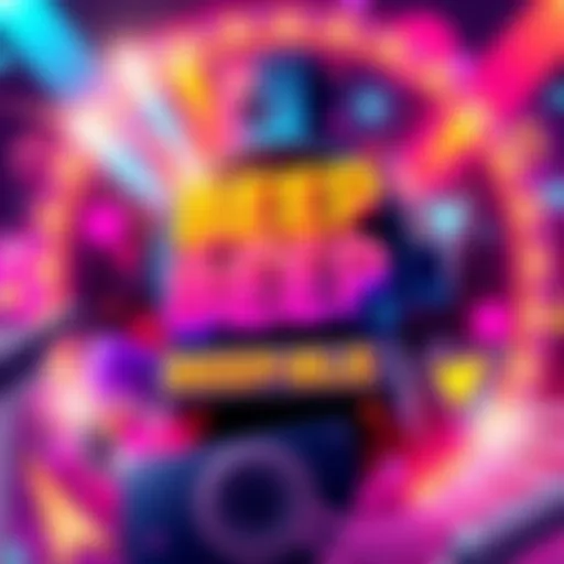 Promotional poster for Hoshimatic Project's BEEP BEEP showing vibrant colors and musical elements