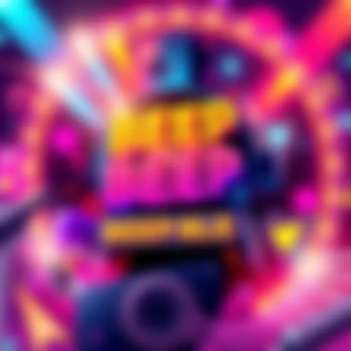 Promotional poster for Hoshimatic Project's BEEP BEEP showing vibrant colors and musical elements