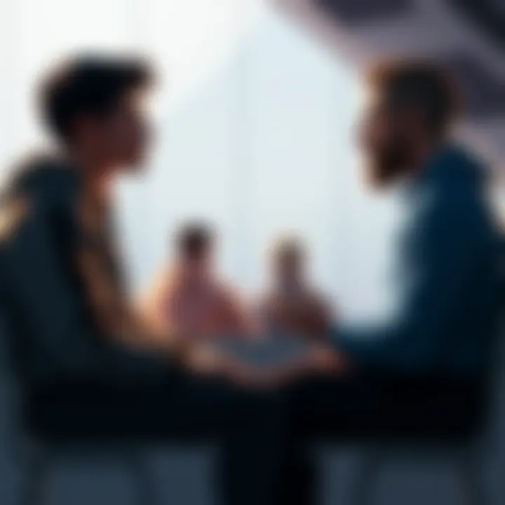 Hugo and Kaiser sit together, having a serious conversation about their team's emotional struggles.