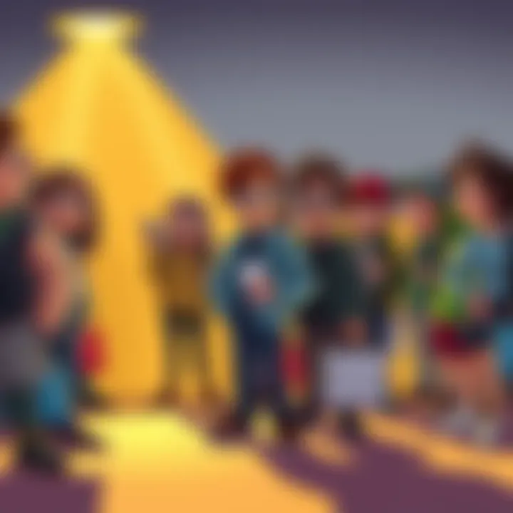 A cartoon depicting people being labeled as waste instead of potential, illustrating the contrast with humor