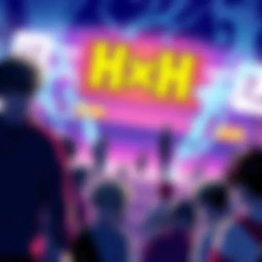 Fans voting for their favorite Hunter x Hunter manga panel at an online tournament.