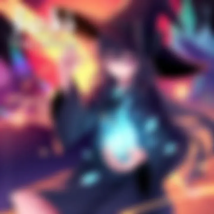 Cover illustration of Ichi The Witch featuring the main character with magical elements around her and colorful backgrounds