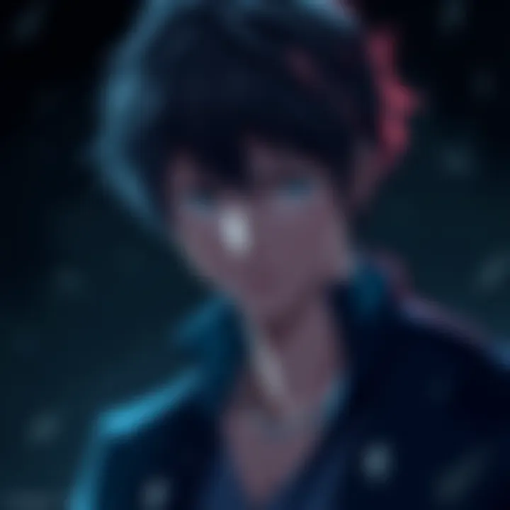Ichigo appears troubled, showing signs of emotional struggle with a somber expression against a dark background.