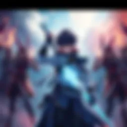 Ichigo stands ready for battle while teammates rally around him, determined to overcome RNG challenges together.