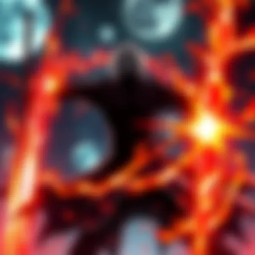 Ichigo unleashing his Final Getsuga Tenshō attack, surrounded by energy and intensity, facing the Upper Moons.