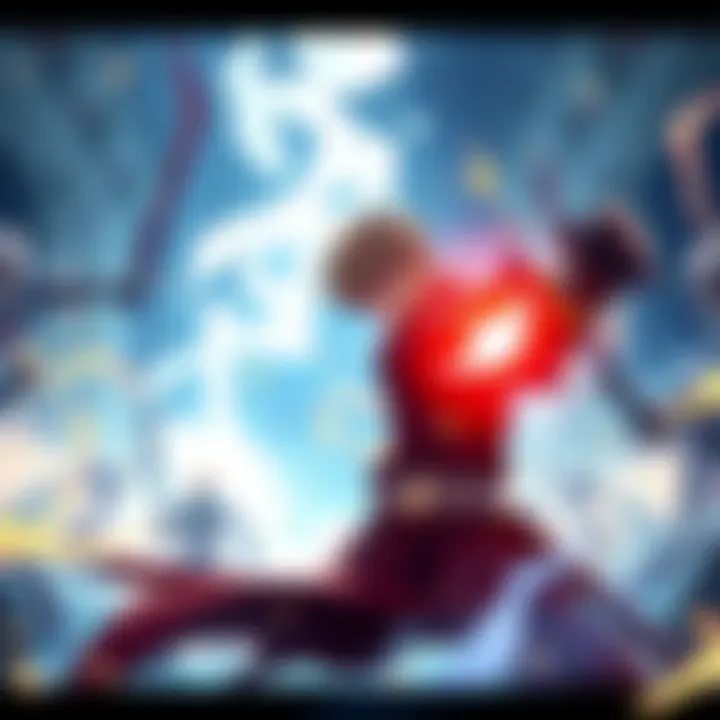 Ichigo's Gauntlet Challenge Ichigo prepares for battle against powerful opponents in a dynamic gauntlet setting, showcasing his True Zanpakuto form.