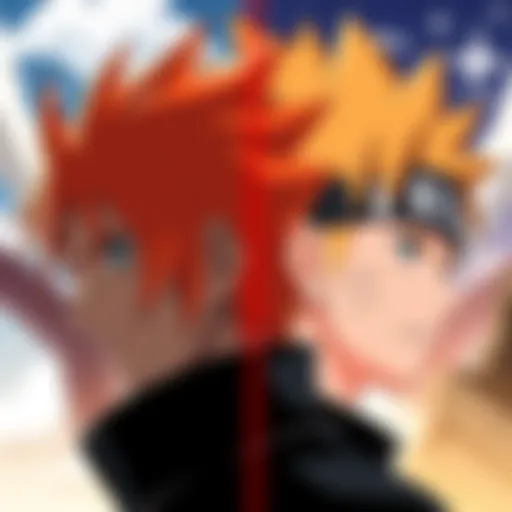Side by side comparison of Ichigo's spiky orange haircut and Naruto's father's distinct hairstyle. Fans discuss similarities in online forums.