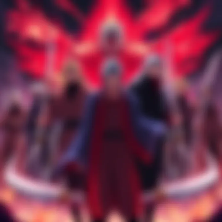 A group of Ichigos stands together, ready for a fight against a powerful foe, with intense expressions and combat stances.