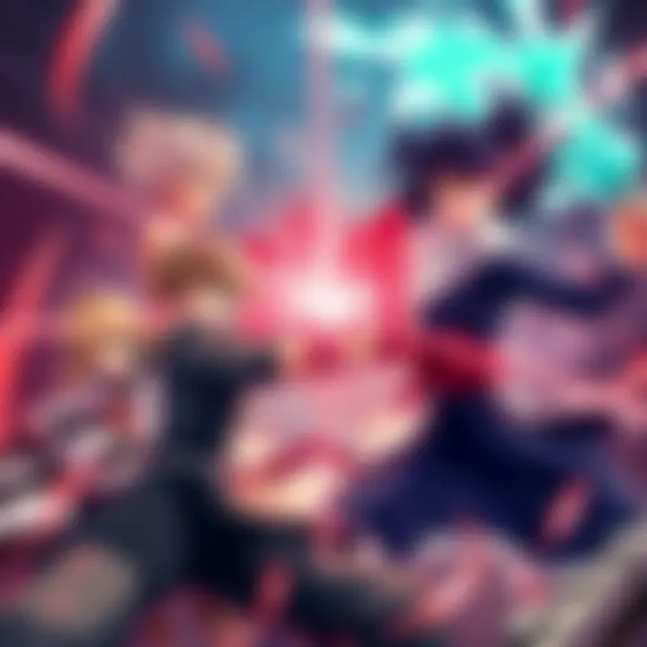 Six Ichigos engage in an intense battle against powerful foes like Homelander, Beerus, and Madoka, showcasing their strengths in an epic showdown.