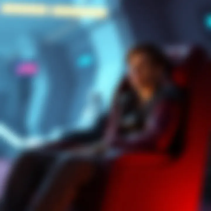 A character sitting in a dramatic chair scene from Episode 2, expressing a mix of emotions.