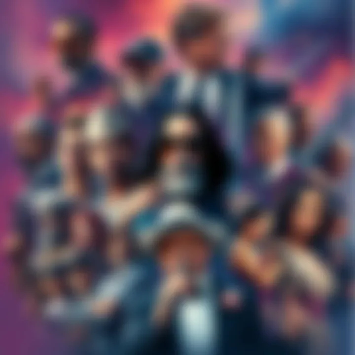 A collage of legendary figures who impacted culture and society, showcasing their diverse influences and contributions.