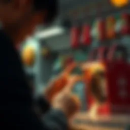 A person examining a Fumo for signs of authenticity, comparing it with a real one, and checking for tags and features.