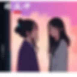 Ig Yuri expressing deep emotions in a simple, colorful background that captures the essence of brief yet impactful storytelling.