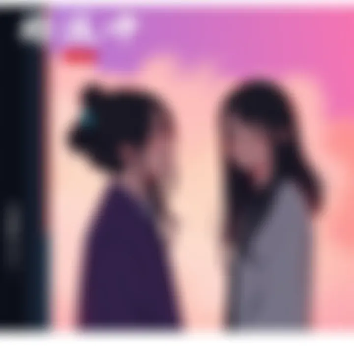 Ig Yuri expressing deep emotions in a simple, colorful background that captures the essence of brief yet impactful storytelling.