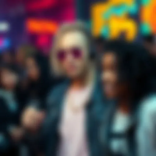 Iggy inspiring youth through music and lifestyle choices at an urban event