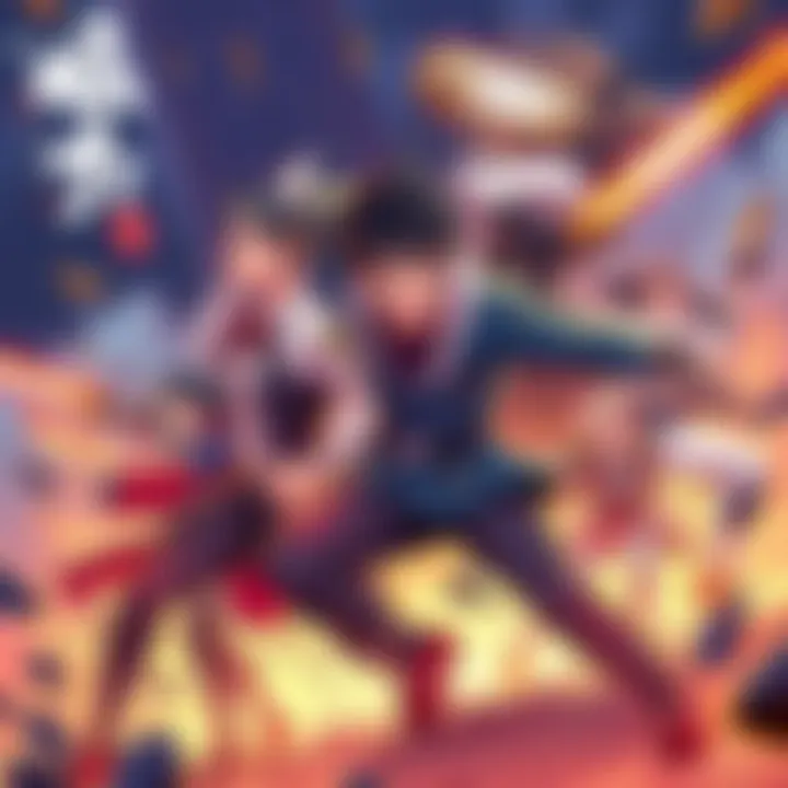 Illustration showing key characters from I Killed an Academy Player engaged in an intense battle scene, hinting at the latest chapter's plot twists.