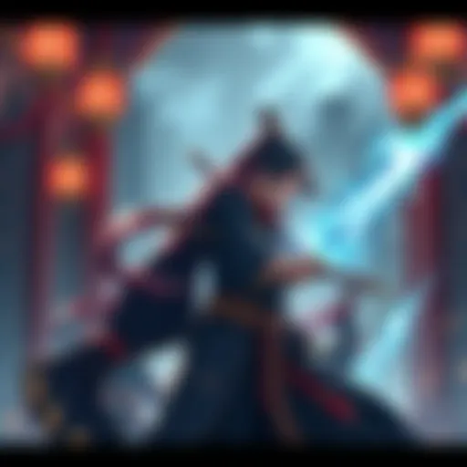 Ikkaku and Soi Fon Training Ikkaku and Soi Fon practicing combat skills in a royal palace setting after the Quincy invasion.