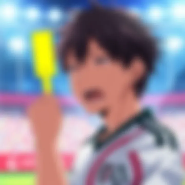 Ikki Niko reacts after being shown a yellow card during a match against Shidou