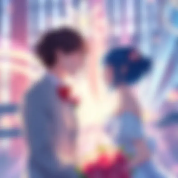 Ikuno and Ichigo share a heartfelt moment during a wedding scene, showcasing their emotions and connection.