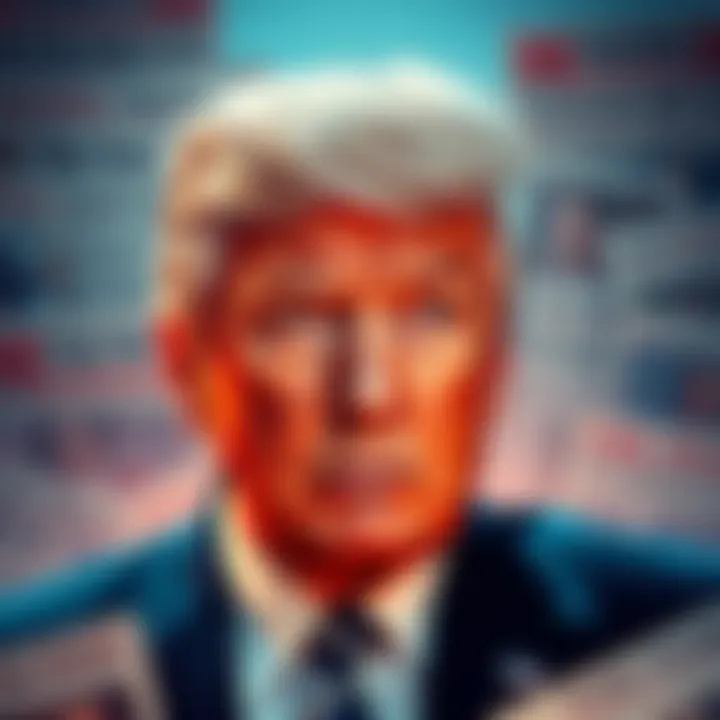 A prominent figure looking troubled while surrounded by headlines of negative press about his statements