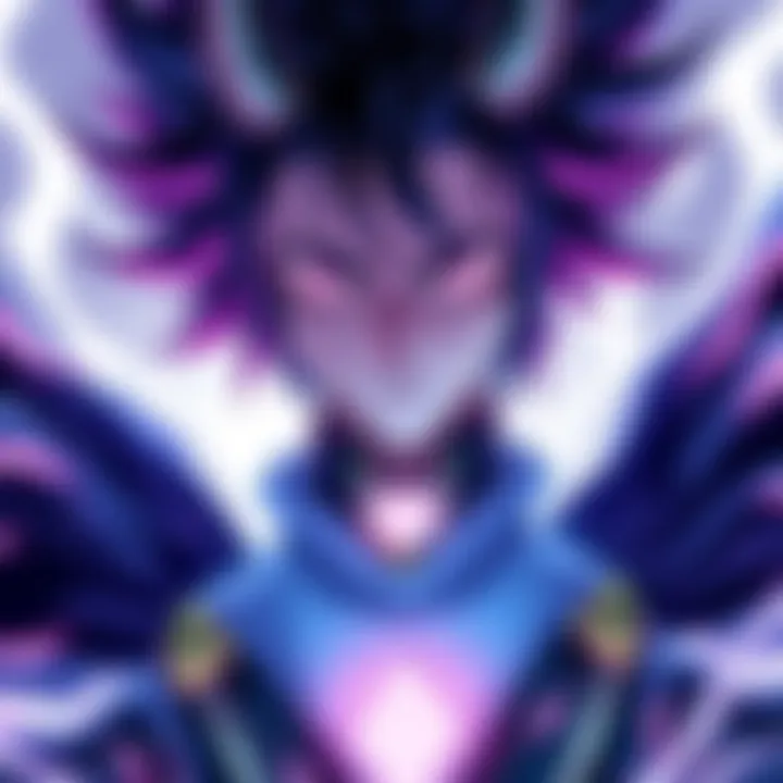 Imu's Villain Design A striking depiction of Imu, a new manga villain, showcasing a unique outfit and intense expression, hinting at dark powers.