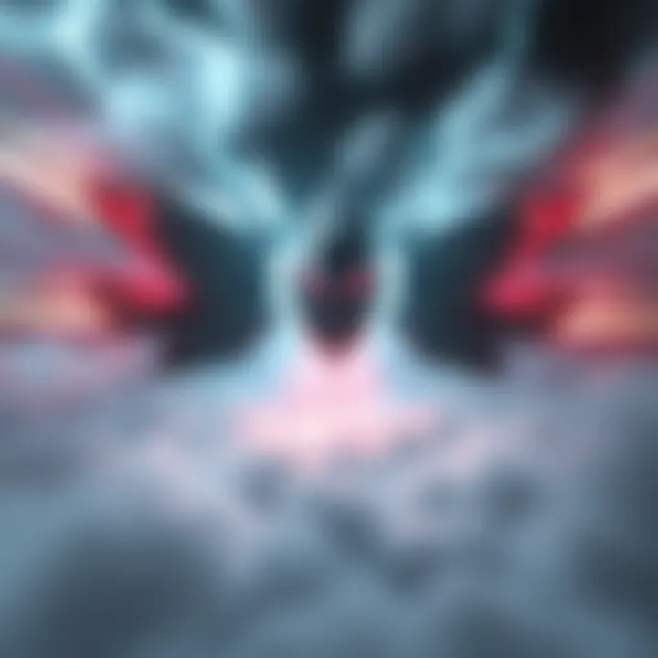 A dramatic scene showing Imu's Domi Reversi being activated in response to a possible attack at Mary Geoise, with a strong visual of energy and tension in the air.