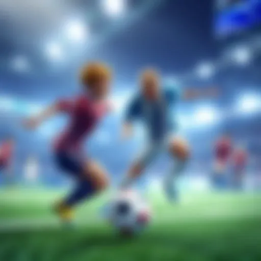 A scene from Inazuma Eleven Go Galaxy showcasing intense soccer gameplay with enhanced AI challenges.
