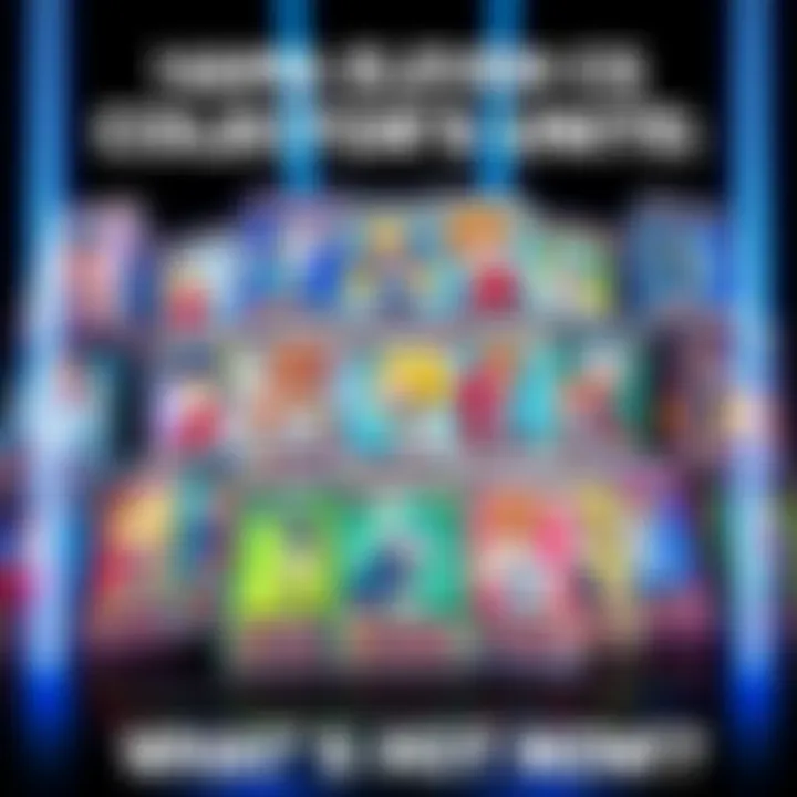 A collection of Inazuma Eleven trading cards displayed with various characters and sealed packs