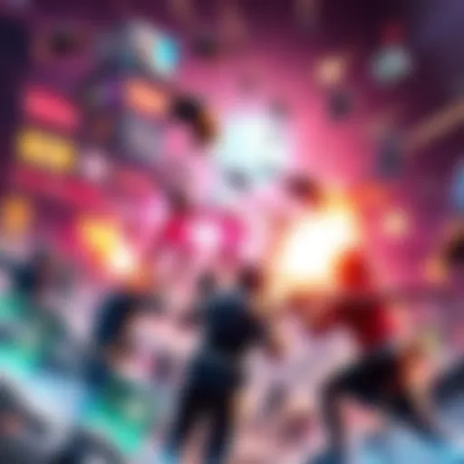 A dynamic battle in a modern video game, featuring bright flash effects and characters engaged in action