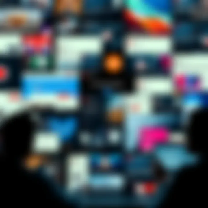 A collage of screenshots from various online forums showing trending topics and unique posts by people
