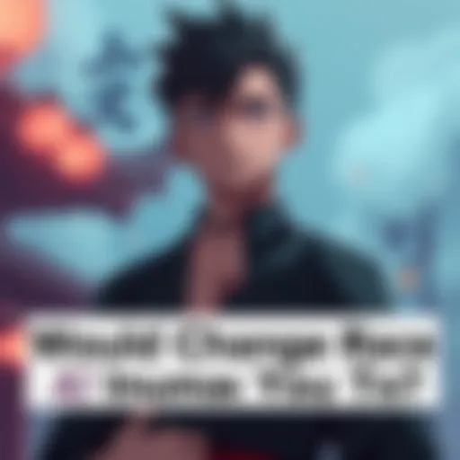 Character Inumaki from Jujutsu Kaisen Inumaki, a character from Jujutsu Kaisen, stands thoughtfully with a serious expression, symbolizing the theme of identity and race.