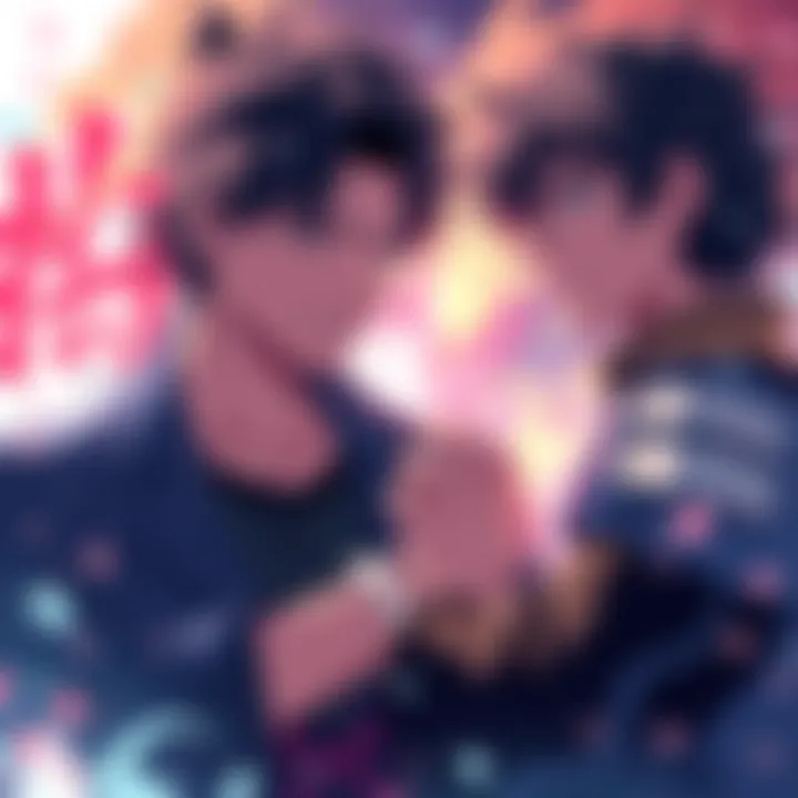 Inumaki looks strained as he struggles with his curse speech, while Yuta stands confidently with a powerful expression, showcasing his advantages in battle.