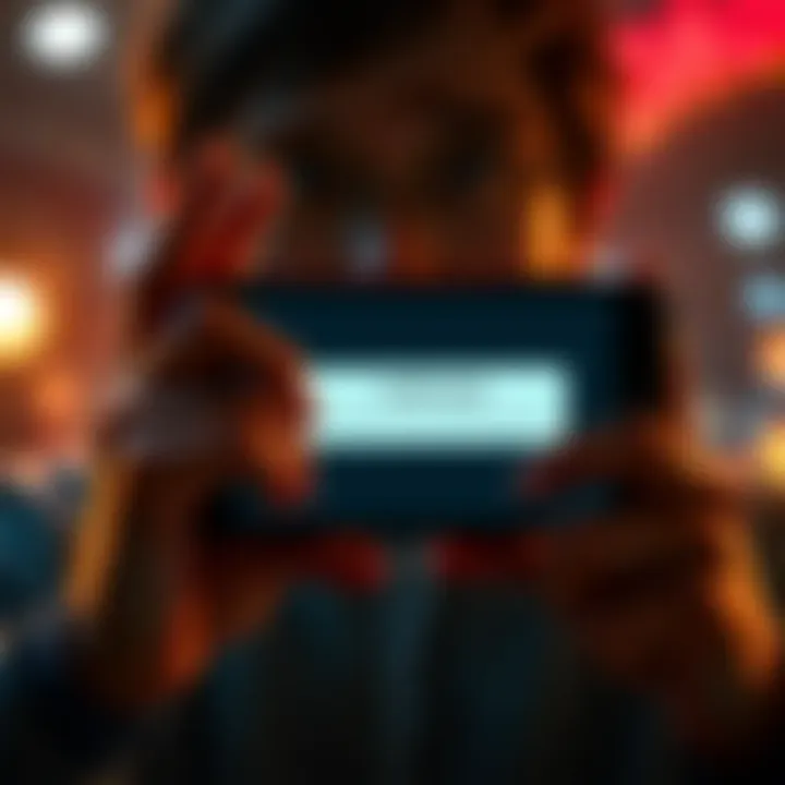 A frustrated person looking at their iPhone screen showing an invalid code error message