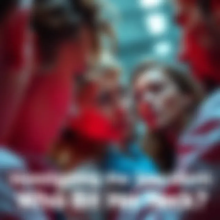 A close-up view of investigators examining a woman's neck, focusing on the bite mark, with expressions of concern and curiosity on their faces.