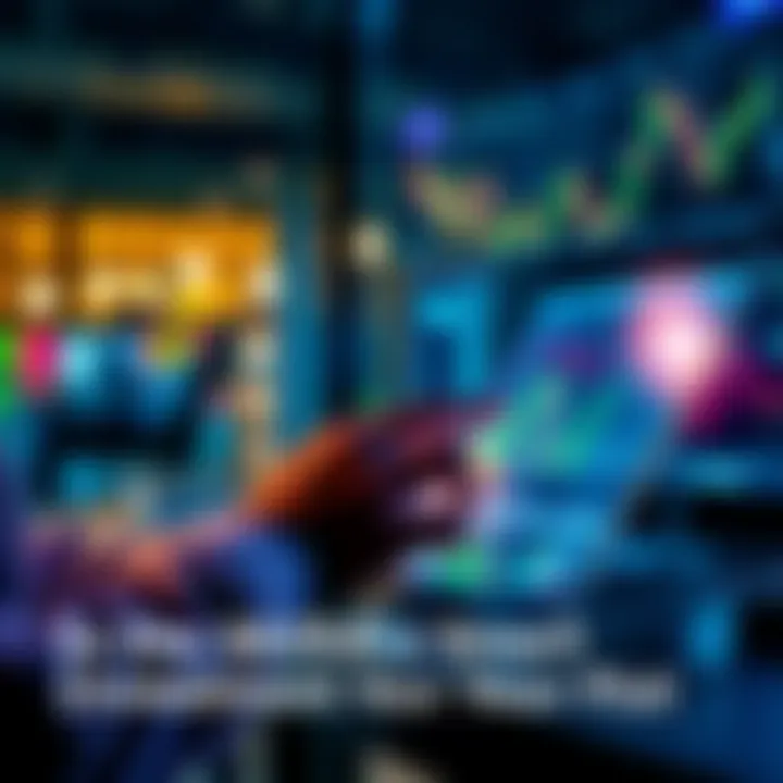 Investment Options A person reviewing financial charts and graphs on a tablet, considering investments.