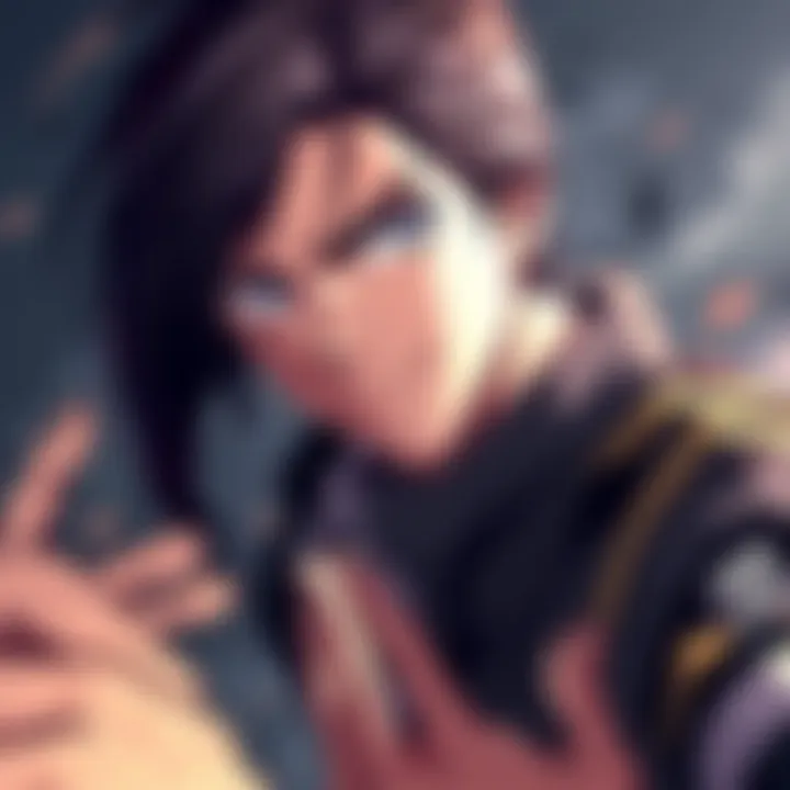 Iori from JJK 3 appearing fierce and determined, reminiscent of Eren Yeager from Attack on Titan, set against a dramatic background.