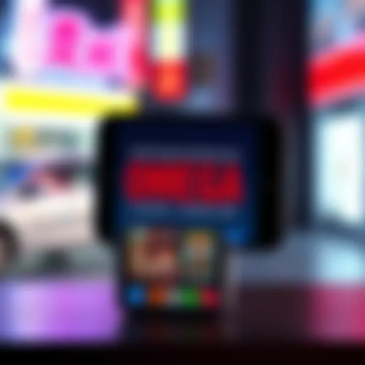 An iPhone showing a screen with Omega Manga chapters ready for download