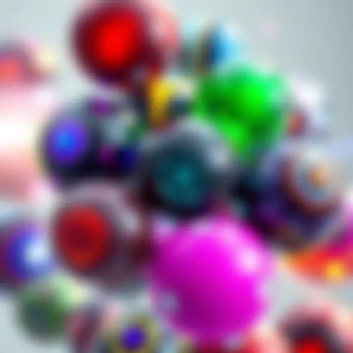Various colorful Iron Sphere Dash designs displayed together, showcasing different styles and community creativity.