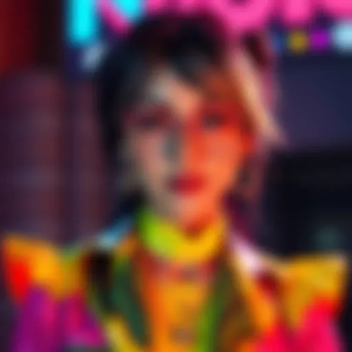 Irys showcases a colorful and stylish outfit, capturing fans' attention with her fresh look.