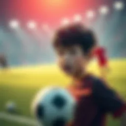 Isagi from TikTok meme edit with soccer elements, showing excitement and uncertainty about his role as a midfielder