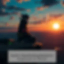 Itachi Uchiha sitting on a cliff, gazing at the sunset with a sorrowful expression, reflecting on his past and choices.