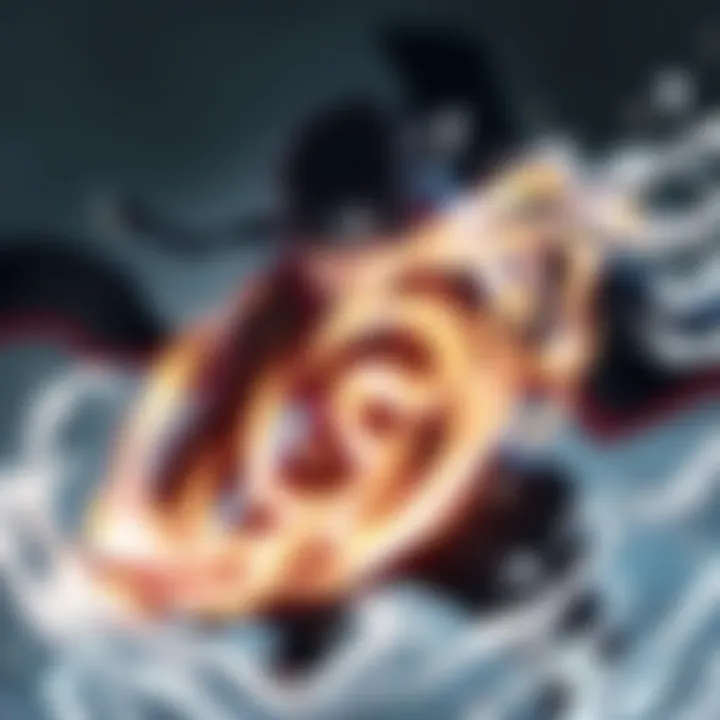 Itachi Uchiha performing the Izanagi technique, with swirling energy around him, representing his survival in battle.