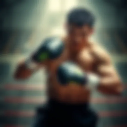 Itagaki showcasing his strength while training, preparing for a fight against Ricardo Martinez.