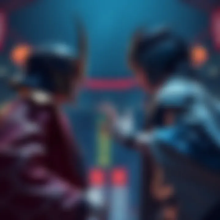 Ittosai stands strong against Nagaharu, showcasing contrasting strengths in a competitive showdown