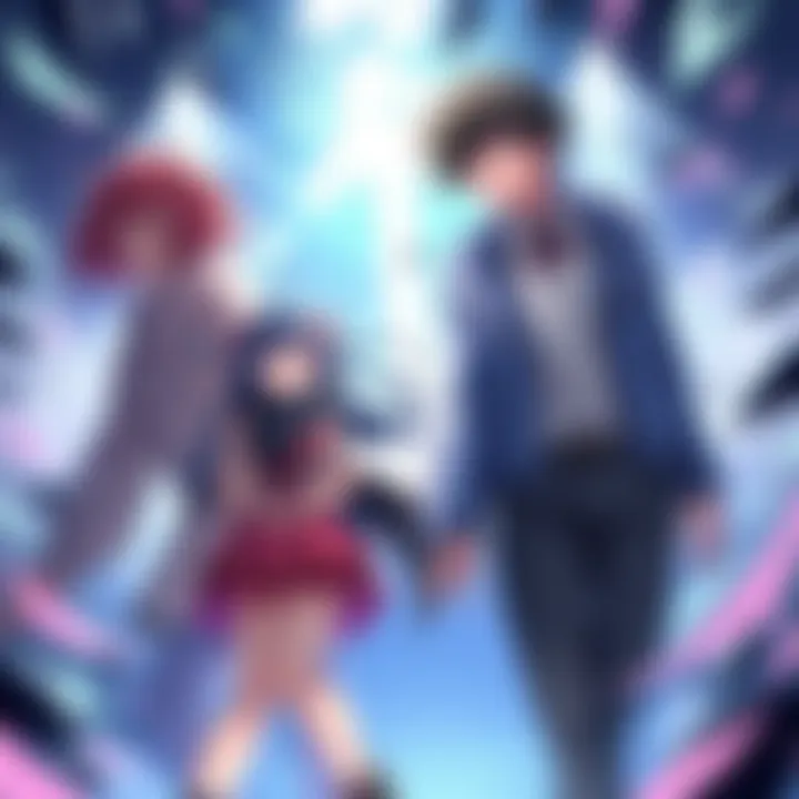 Cover illustration of the IzuJiro fanfiction featuring characters in an expressive scene created by MizuTori.