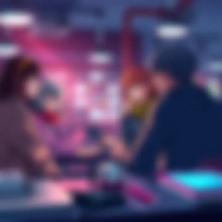A group of people discussing IzuMina headcanons on a forum, sharing thoughts and interpretations with excitement.