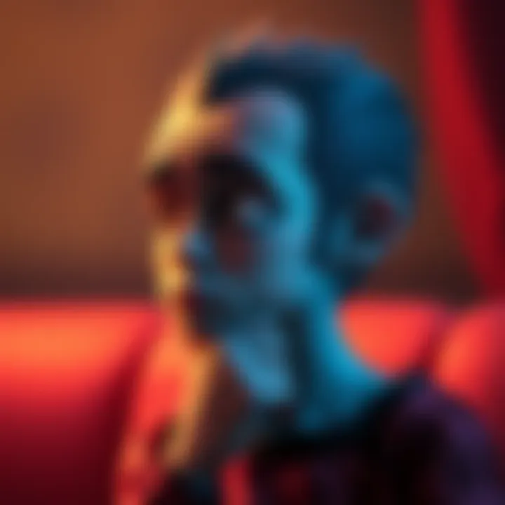 A thoughtful character reflecting on their past experiences, symbolizing how upbringing can influence personality traits.