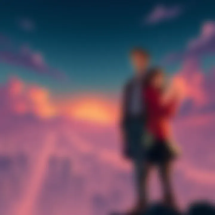 James Ironwood and Ruby, both tall characters, pose together showcasing their heights and confident presence