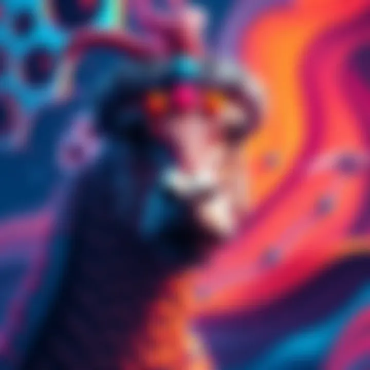 Artwork by Janes Doe Captivating artwork featuring bold colors and unique patterns by artist @ratatatat74