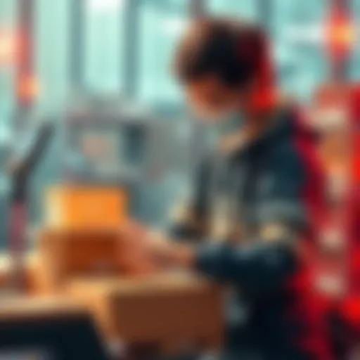 The Japenis packager demonstrating its innovative technology with sleek design and efficient packing process.